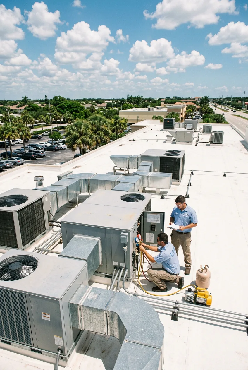 Commercial HVAC installation and repair services by RLA Mechanical in Central Florida